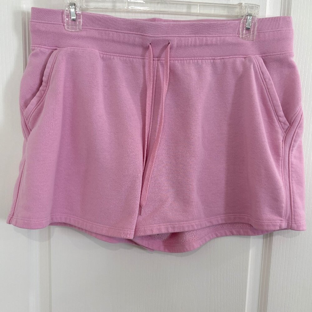 Tek Gear Ultrasoft Fleece Shorts Drawstring Waist Pink Size XXL